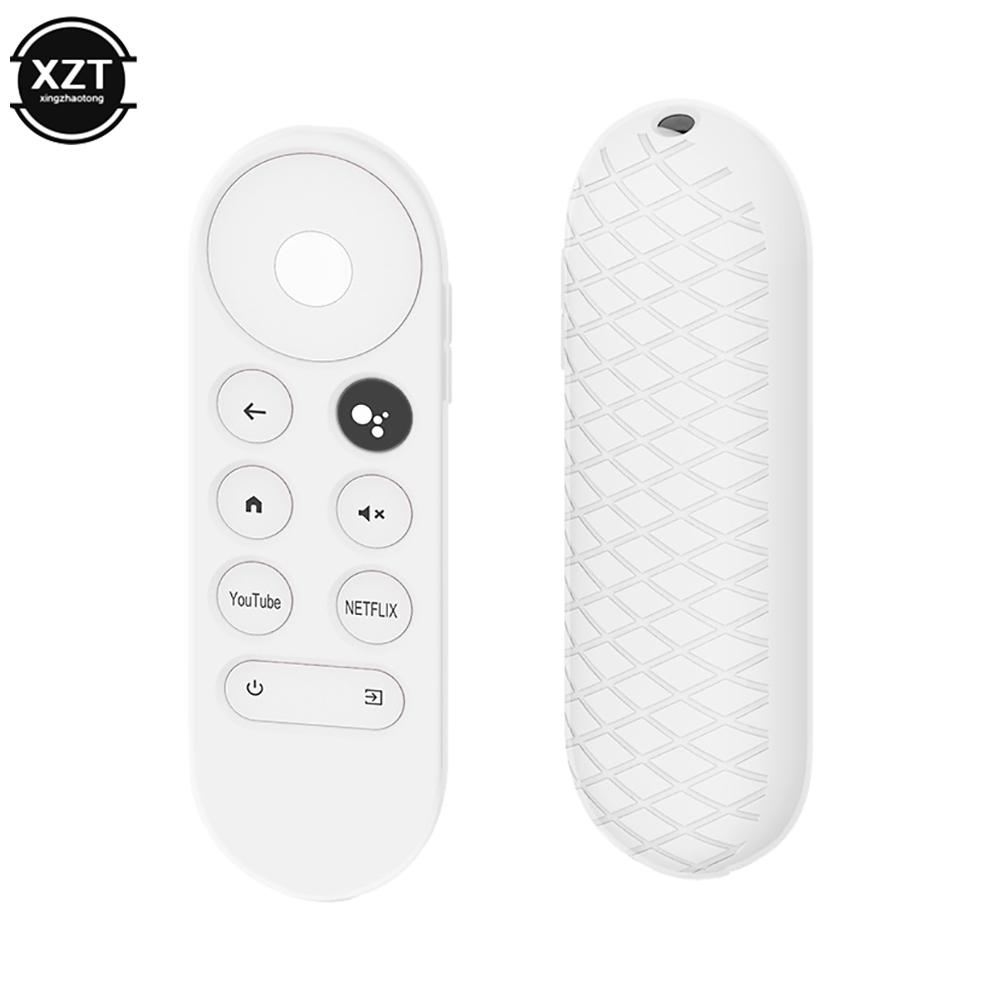 Trường hợp silicone cho Chromecast cho -Google TV 2020 Voice từ xa bảo vệ chống sốc cho 2020 Chromecast Voice từ xa