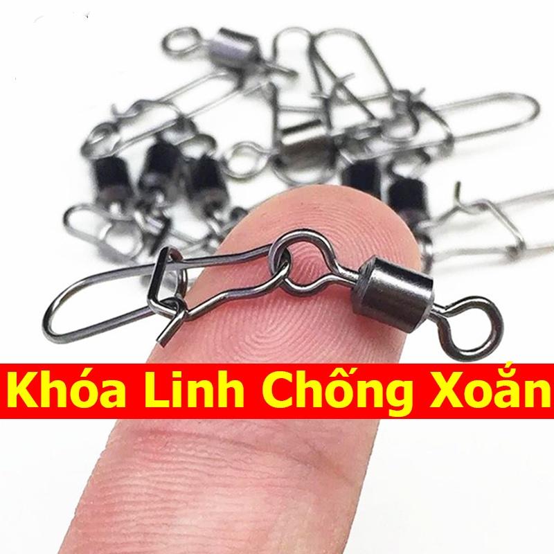 Khóa Linh Chữ U, Chống Xoắn Cao Cấp Dùng Đi Câu Cá