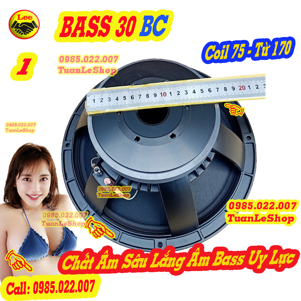 LOA BASS 30 B C COIL 75 TỪ 170 –  BASS 3 TẤC B C HÀNG CHẤT LƯỢNG – GIÁ 01 LOA BASS RỜI