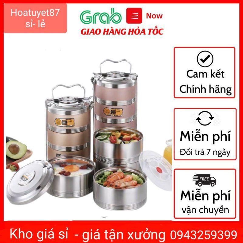 Cặp lồng inox 304 dày siêu giữ nhiệt, chống tràn