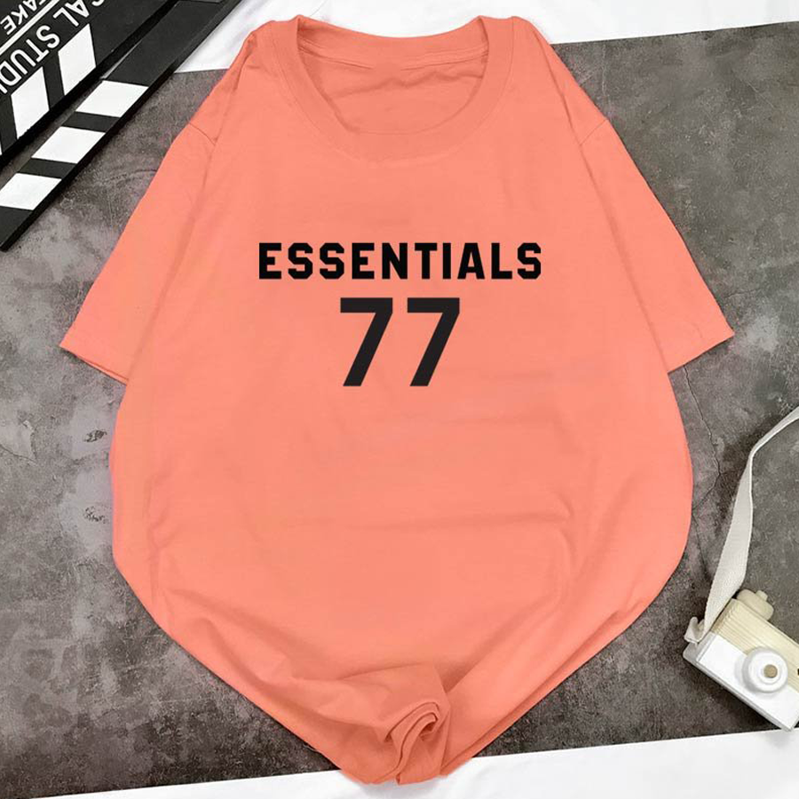Áo Thun Nữ Tay Lỡ In Chữ ESSENTIALS 77