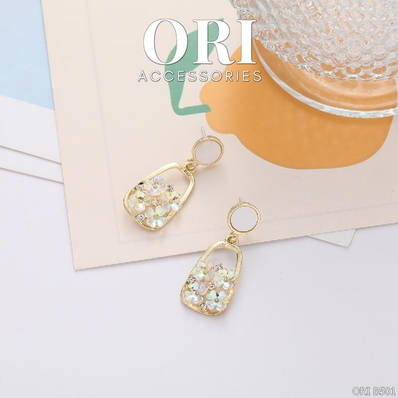 Bông tai nữ cánh hoa Calantha xinh xắn ORI ACCESSORIES B501