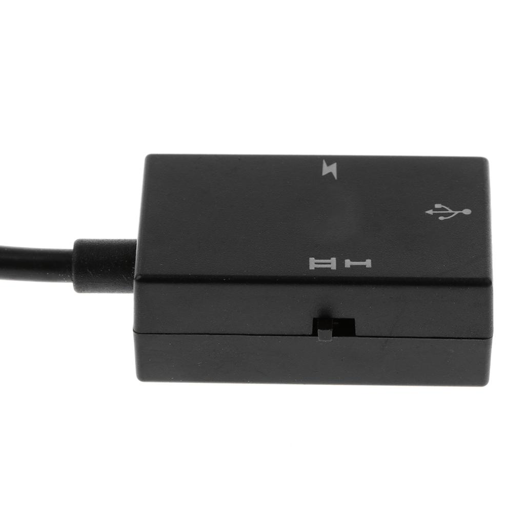 Micro USB Cable Male Host to USB & Micro USB Female OTG Adapter For Android