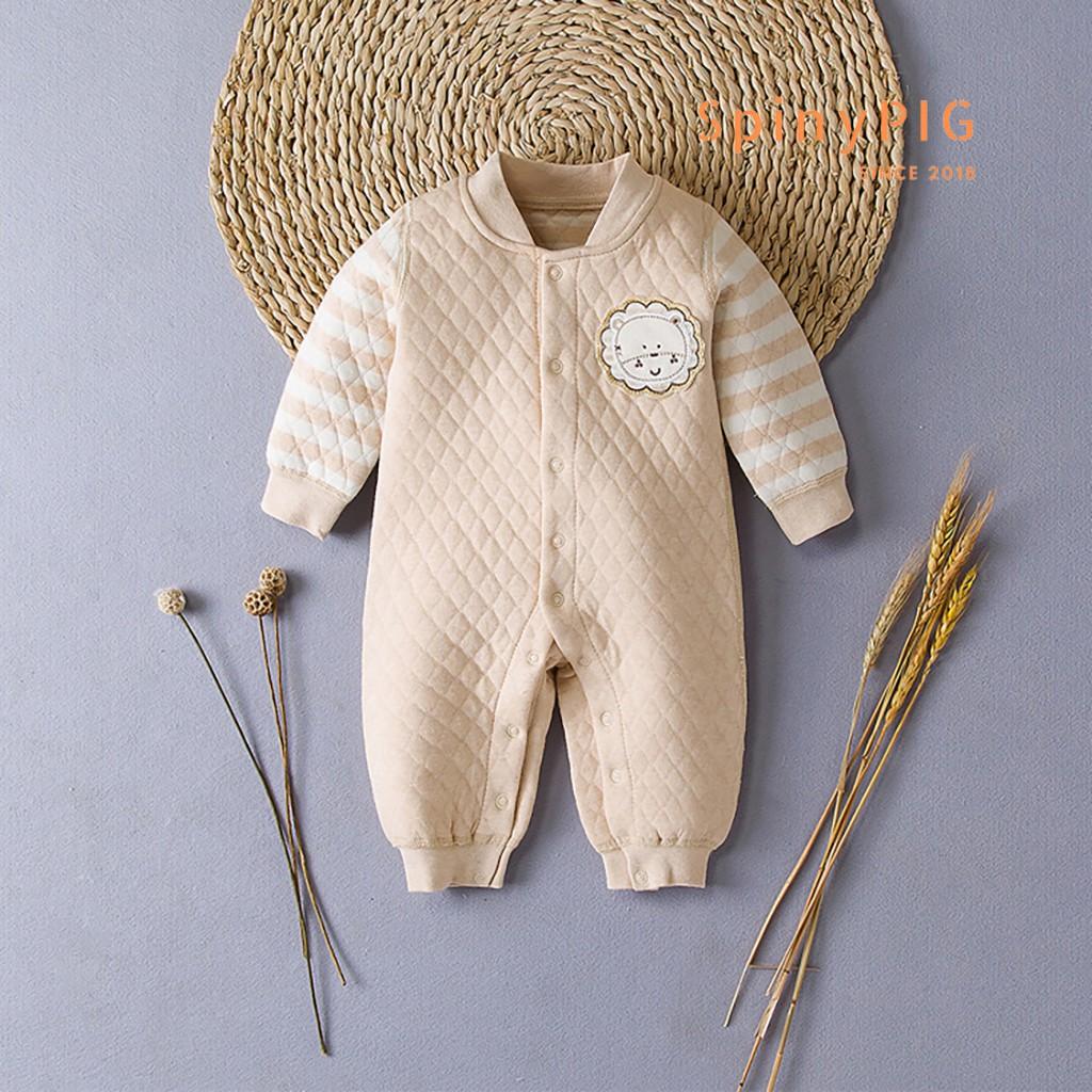 Quần áo sơ sinh 0-2 tuổi 100% cotton hữu cơ tự nhiên không chất tẩy nhuộm trần bông vô cùng mềm mại và ấm áp