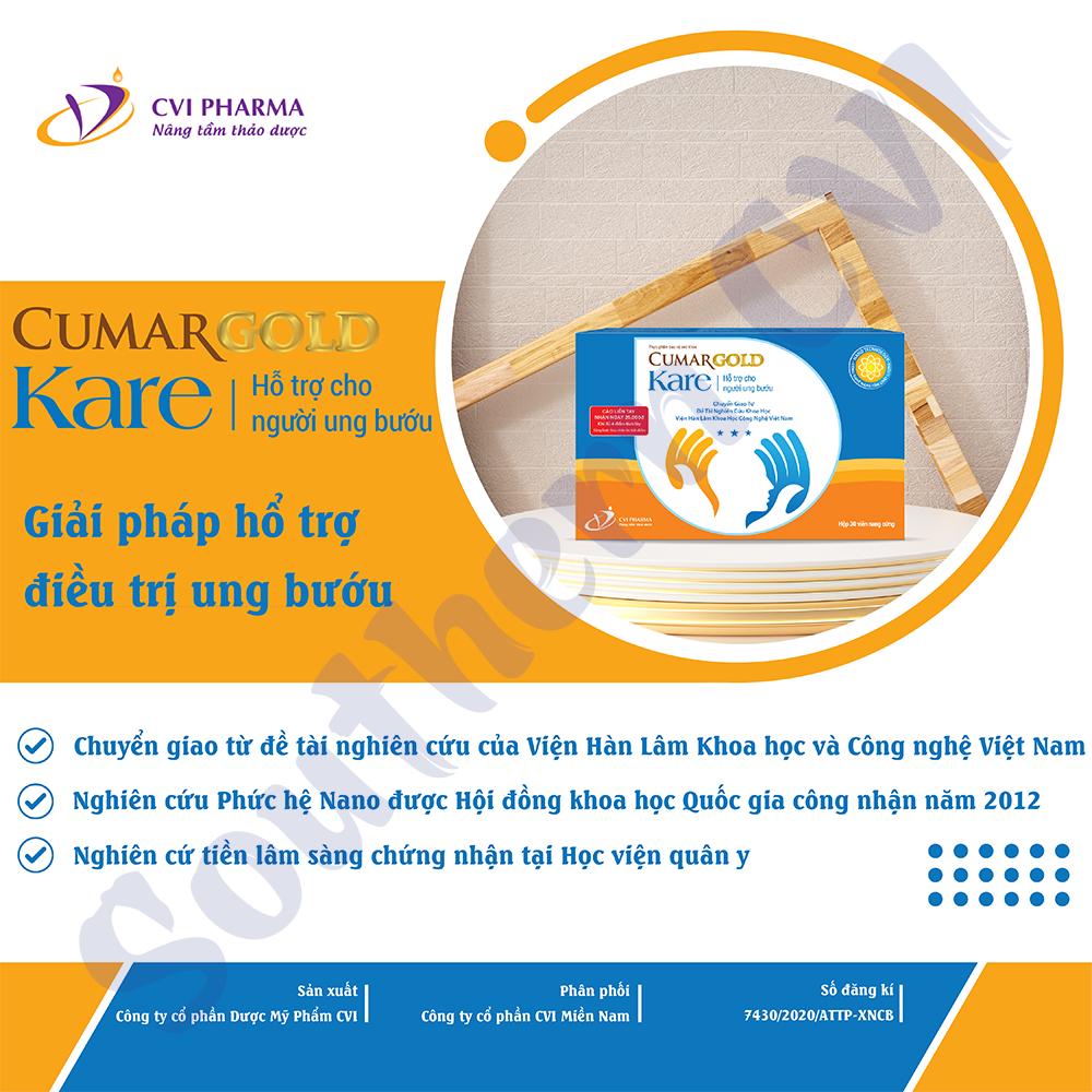 Cumargold Kare Hộp 30 Viên - Giảm Tác Dụng Phụ Hóa Xạ Trị, Hỗ Trợ Ung Bướu
