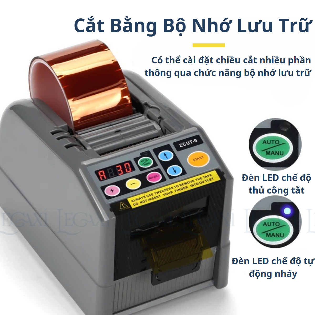 Máy Cắt Băng Keo Bằng Điện Tự Động Thông Minh Cho Văn Phòng, Tại Nhà ZCUT-9