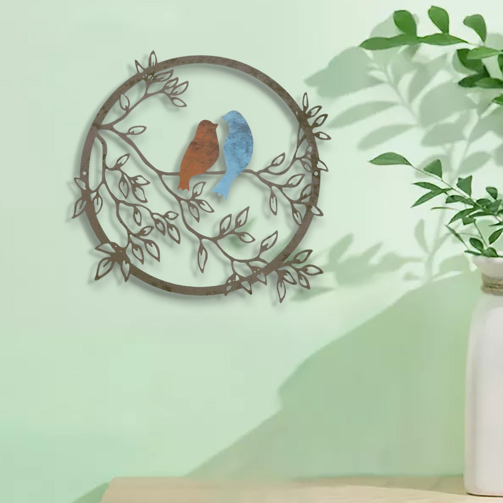 Decorative Bird Wall Silhouette Iron Metal Wall Art for Party Home Decor