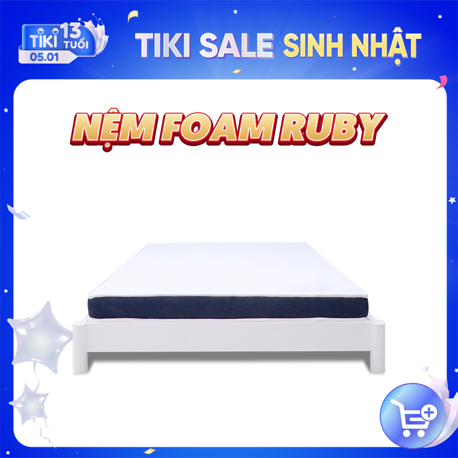 (1m2x2mx20cm) Nệm Foam Thuần Việt Ruby - Nệm Foam Cao Cấp Thế Hệ Mới