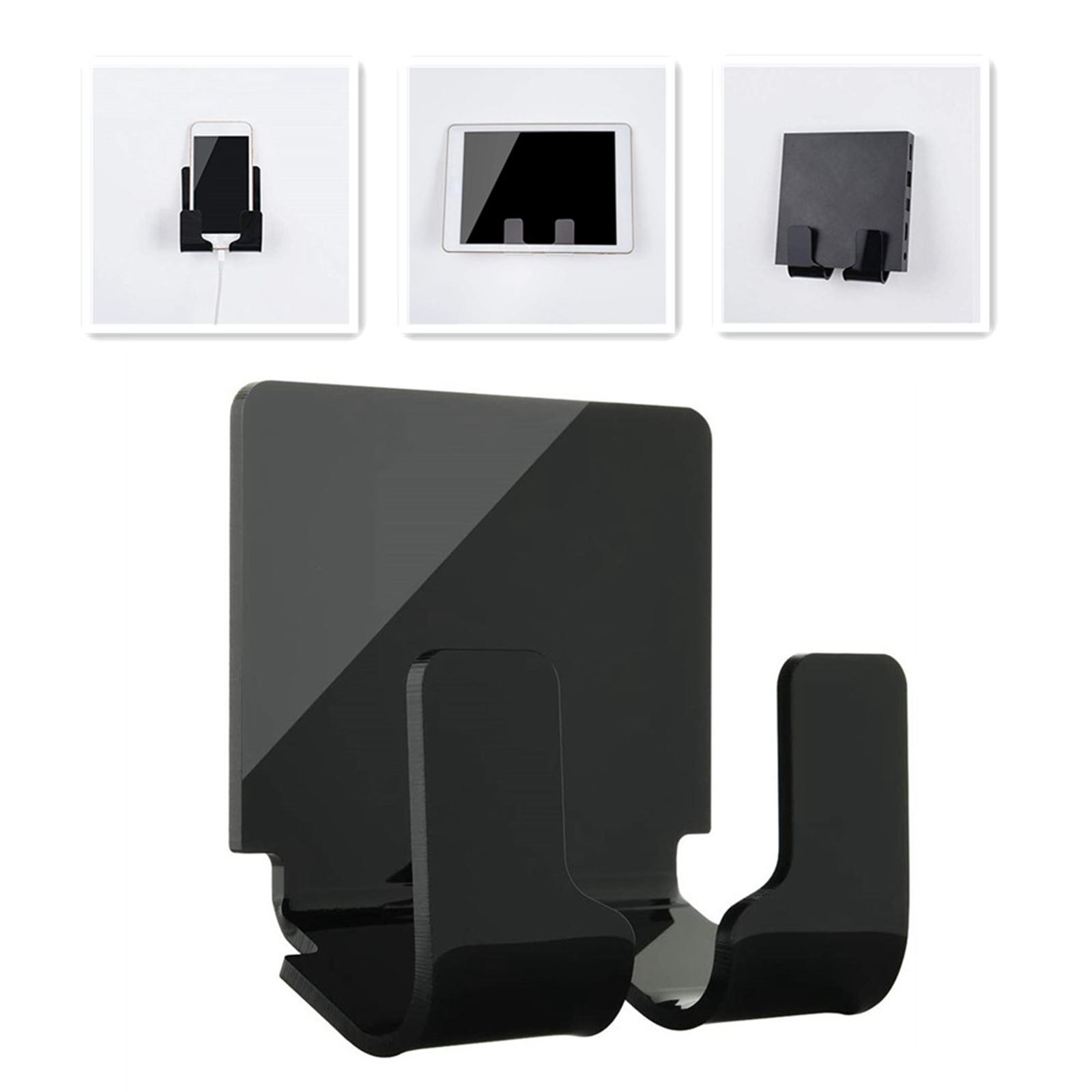 1pc Adhesive Mobile Phone Wall Charger Holder Wall Charger Hook Universal Cellphone Hanging Stand for Home Office Bedside Bracket