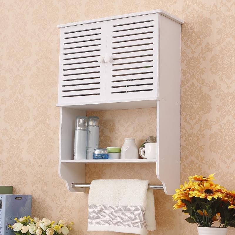 Tủ nhà tắm treo tường 2 cánh nhỏ - Kệ lắp ráp treo tường nhà tắm