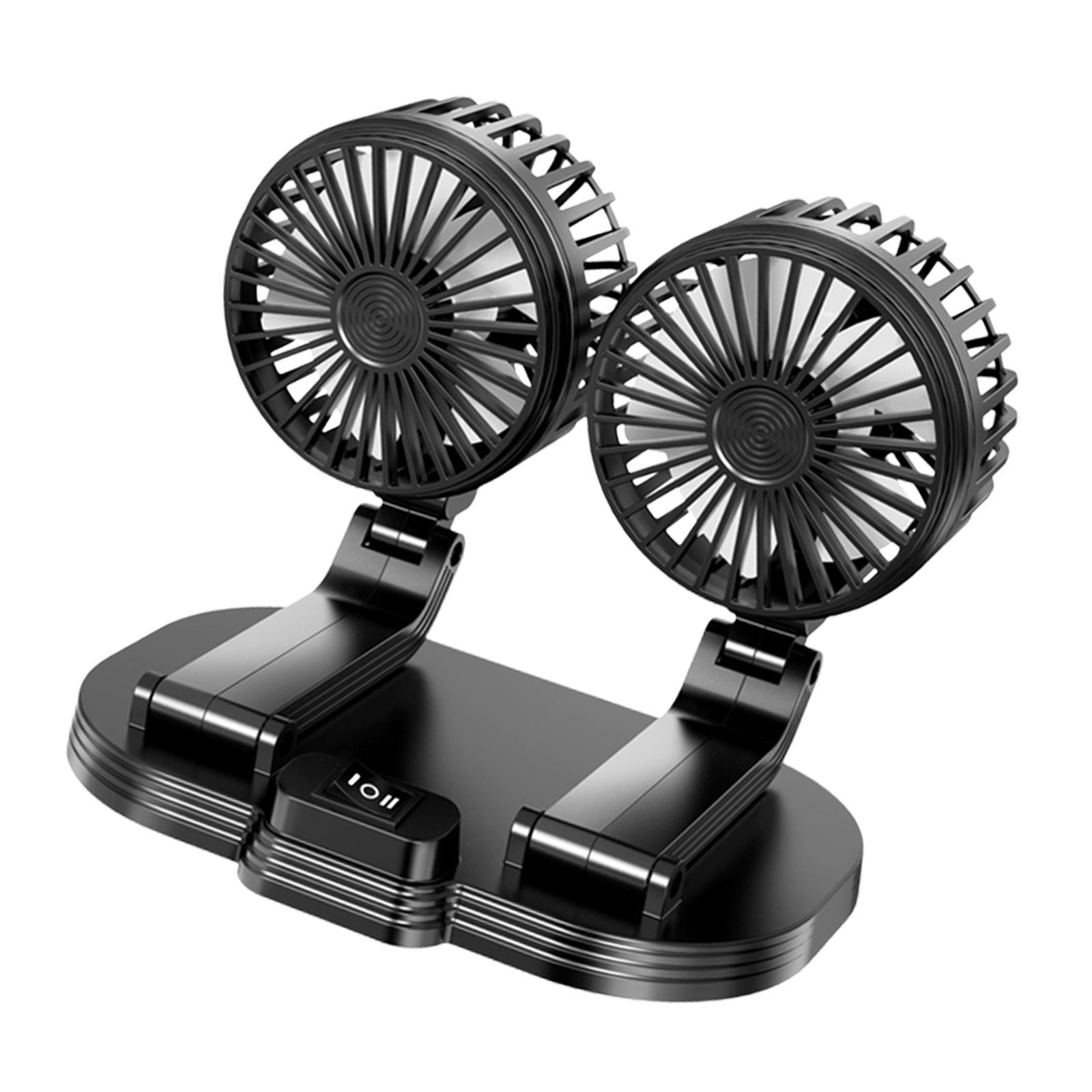 Car Fan Strong Wind Desk Fan Keep Air in and Cool Adjustable Multifunction Air Circulation Fan Auto Cooling Fan for Summer