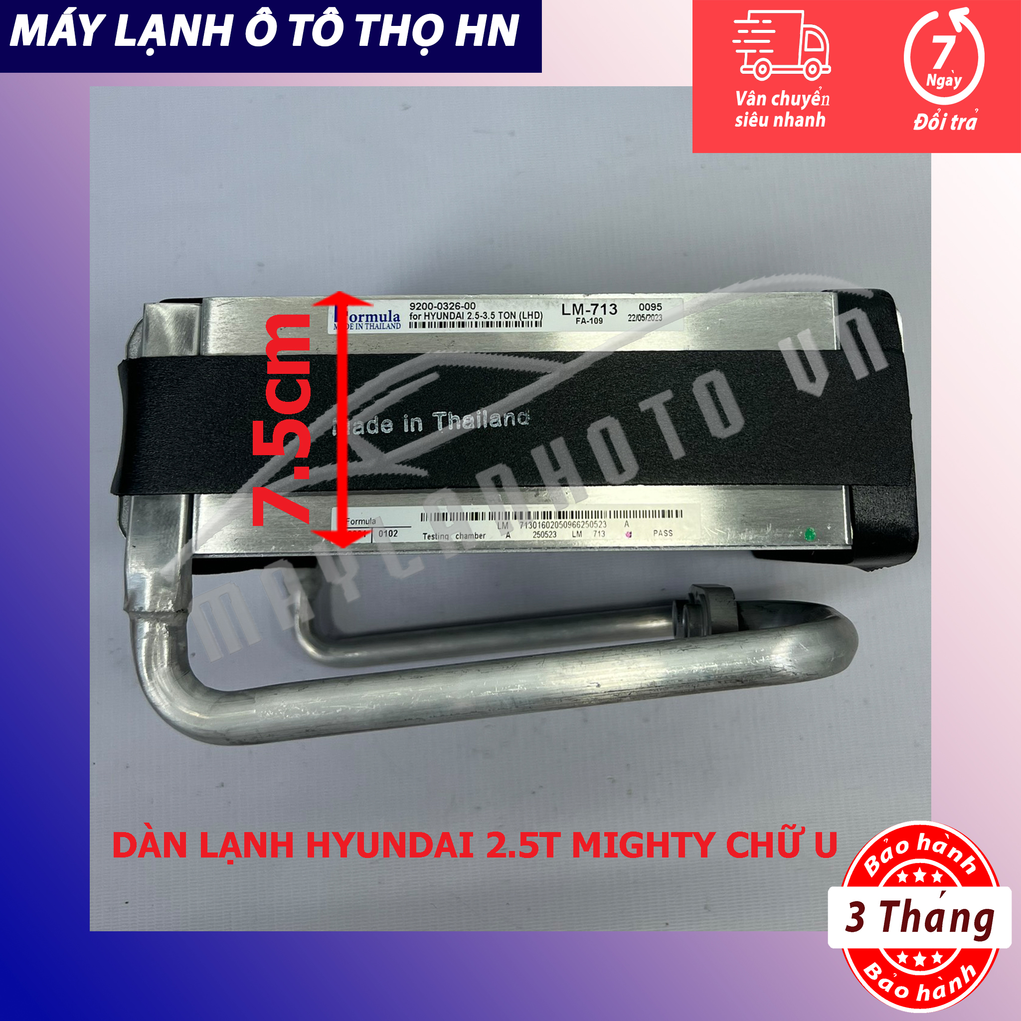 Dàn lạnh Hyundai Mighty 2,5 tấn - 3,5 tấn 2004 2005 2006 2007 2008 2009 2010 Hàng xịn Thái Lan 04 05 06 07 08 09 10