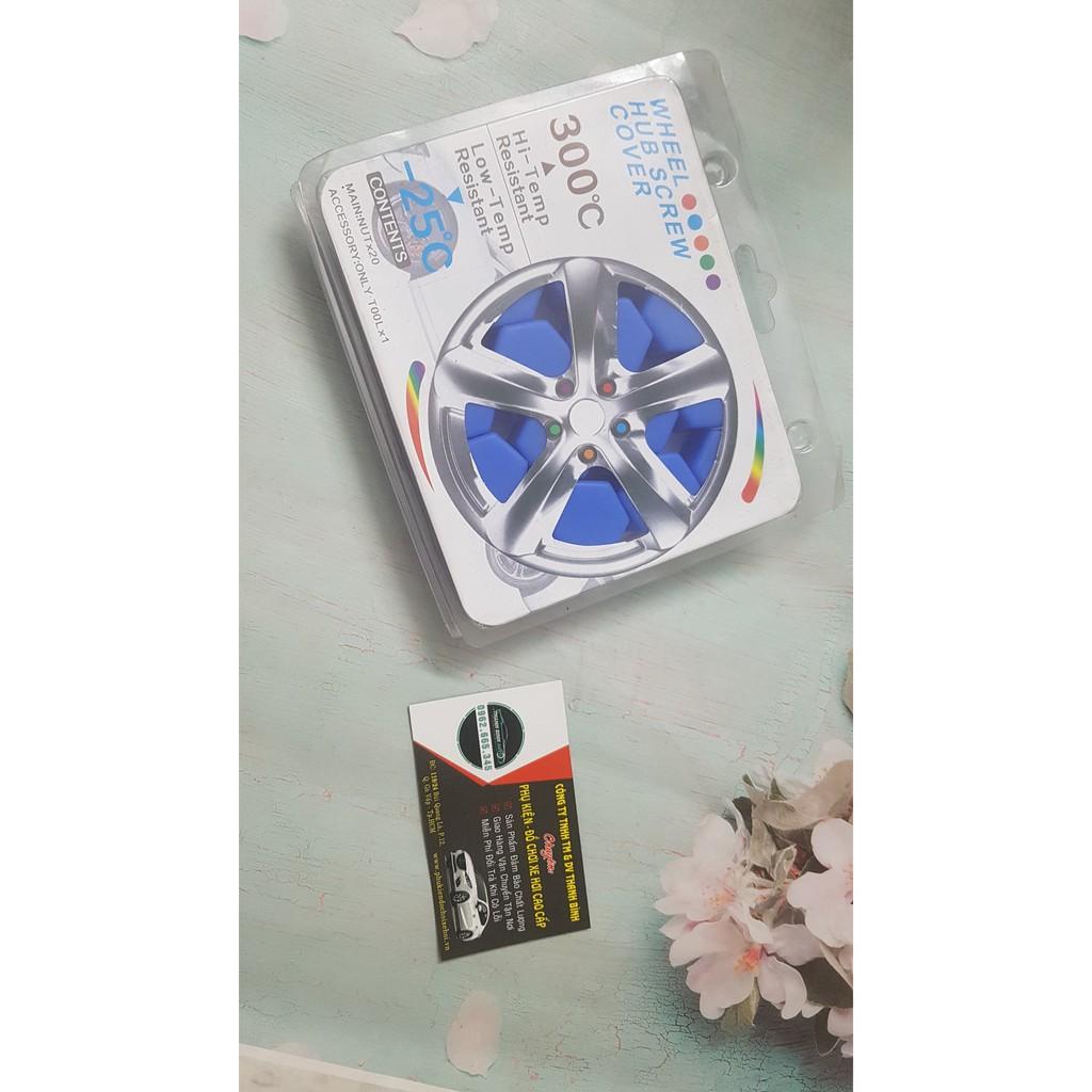 Chụp ốc Lazang 5 màu đủ bộ
