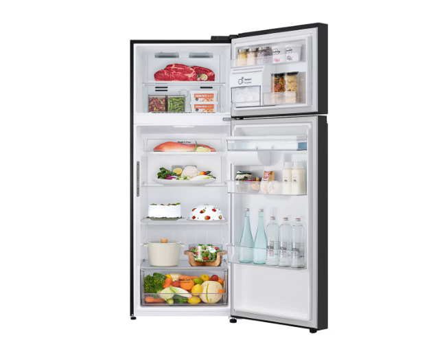 [Giao Hàng Toàn Quốc] Tủ lạnh LG ngăn đá trên Smart Inverter 459L màu đen LTD46BLMA - Hàng Chính Hãng