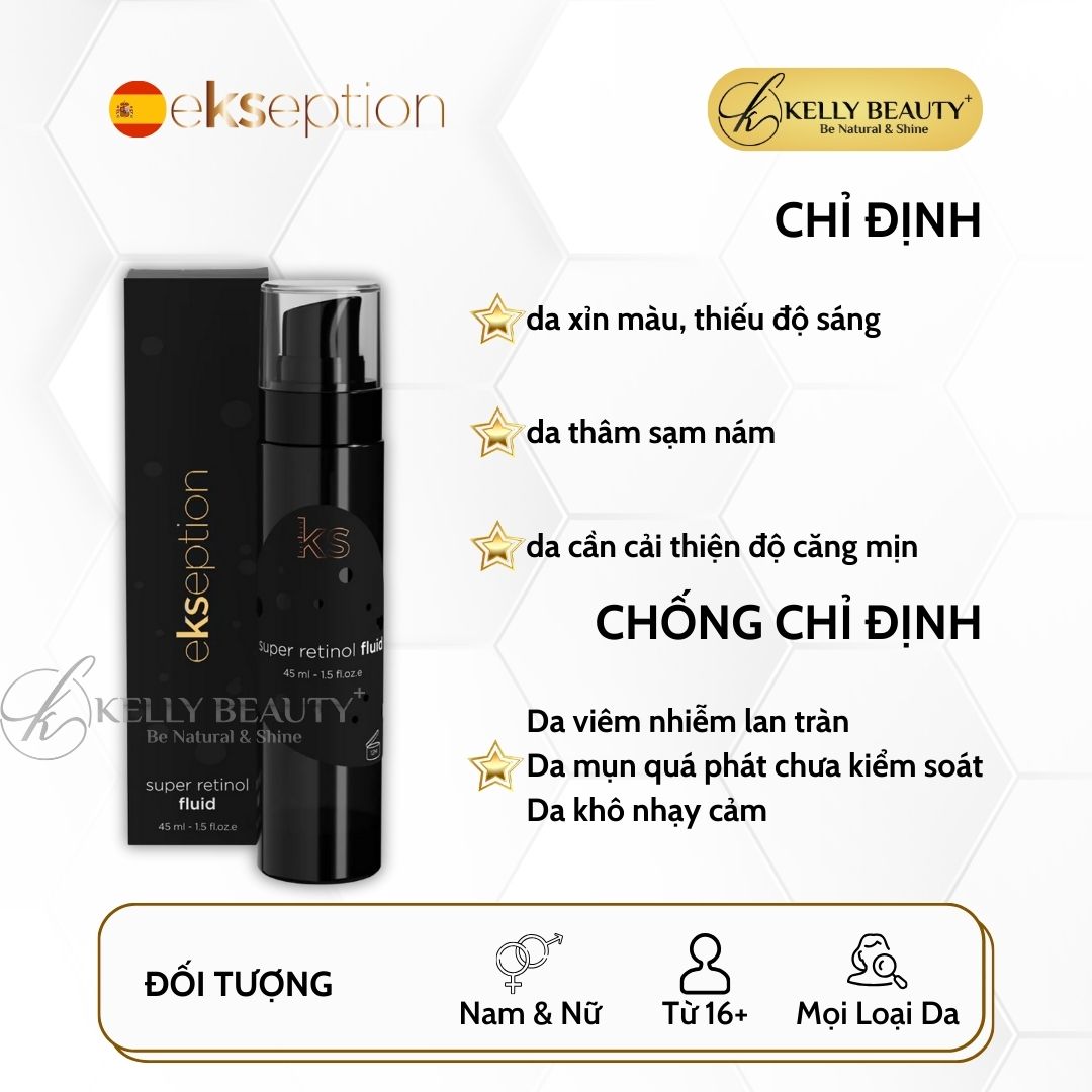 Nhũ Tương Chống Lão Hóa Da ekseption Super Retinol Fluid | Kelly Beauty