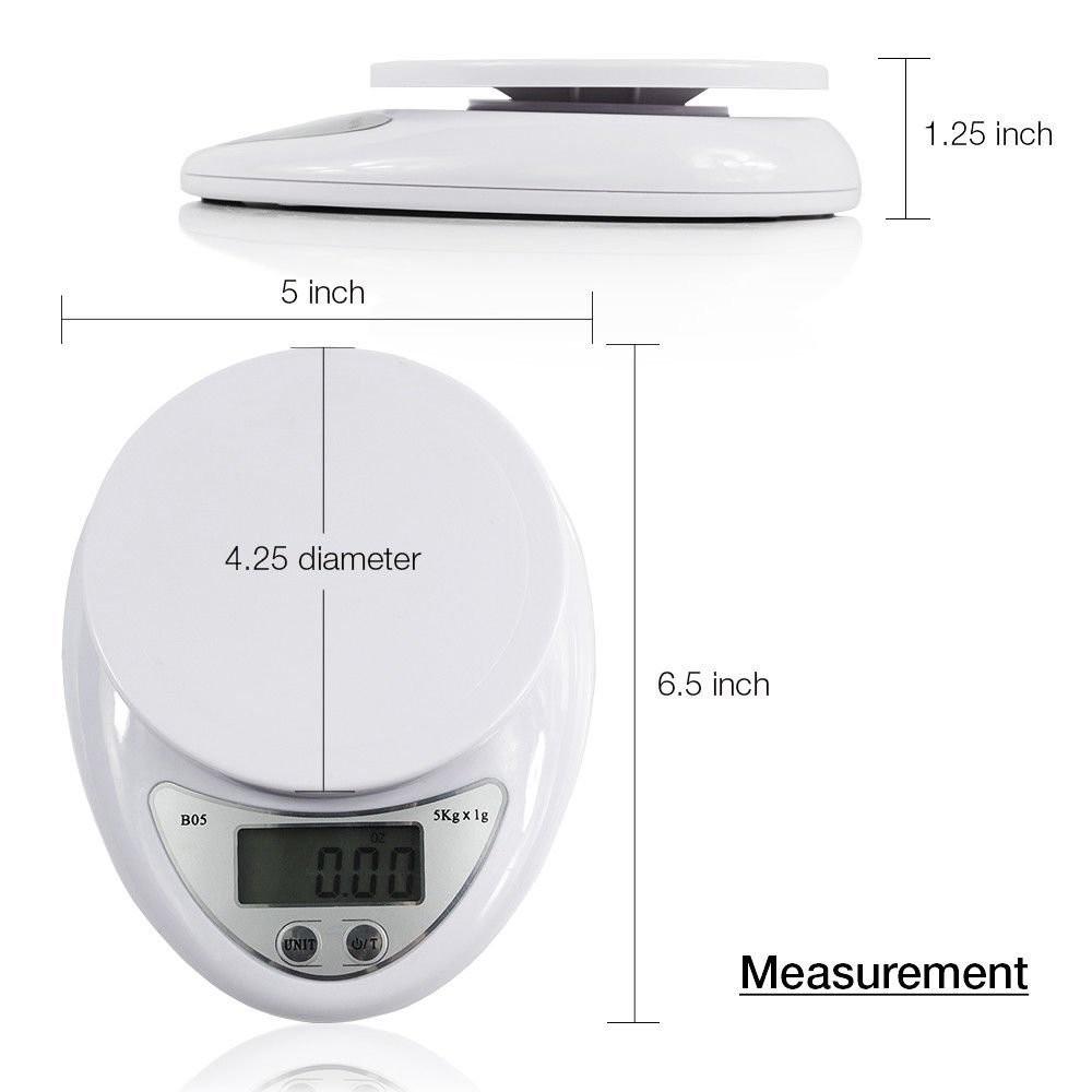 Cân Điện Tử Nhà Bếp Mini Electronic Kitchen Scale 5Kg.