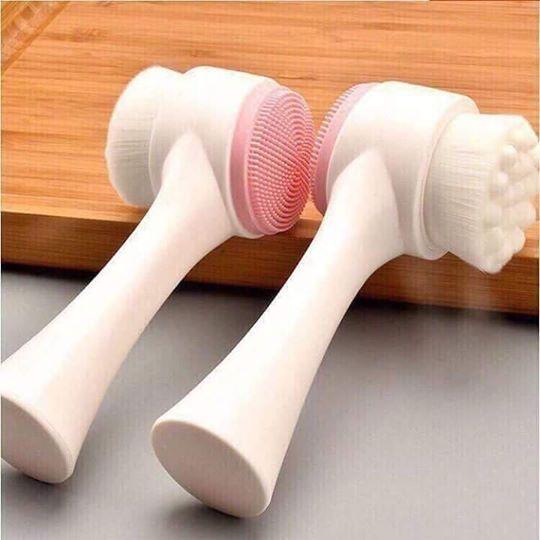 Cọ Rửa Mặt 2 Đầu Lông Mềm Mượt H041