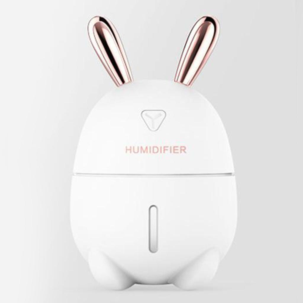 USB Humidifier 300ml Mini Portable Humidifier with 7-Color LED Night Light Auto-Off Ultra-Quiet for Bedroom Baby Child