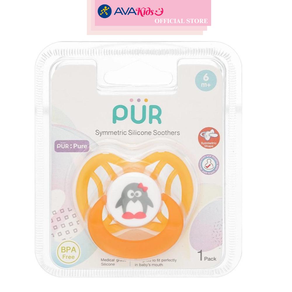 Ti ngậm Pur đầu dẹt 14044 (từ 6 tháng) - Màu ngẫu nhiên