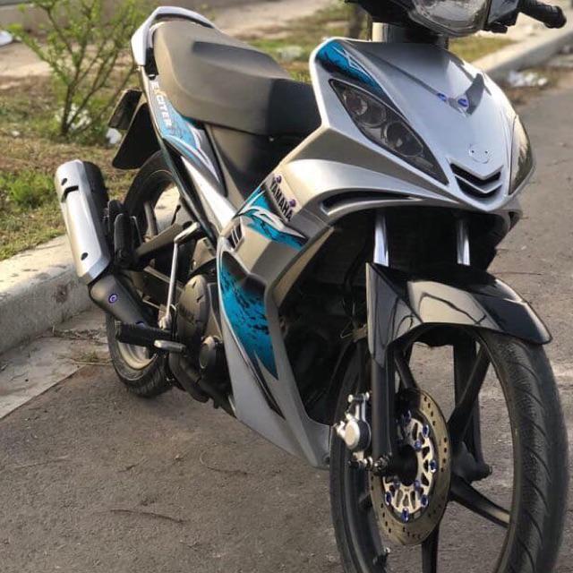 Tem rời dành cho xe Exciter 2006 hoa văn xanh bạc