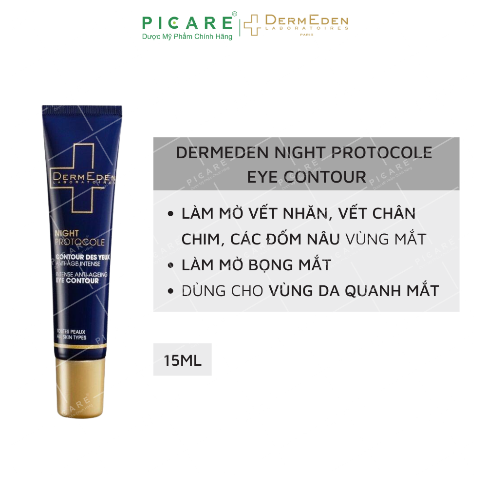 Kem Chăm Sóc Da Vùng Mắt Ban Đêm Dermeden Intense Anti - Ageing Eye Contour - All Skin