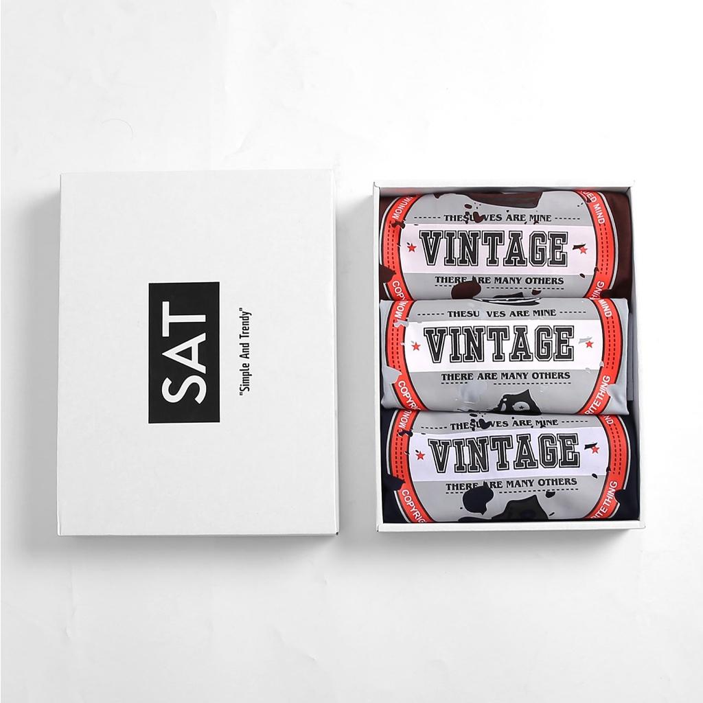 Áo thun ba lỗ tanktop nam VINTAGE-03, vải cotton mềm mịn, dày dặn, trẻ trung chuẩn form SAT