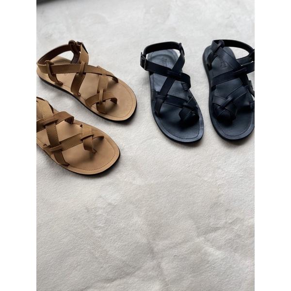 Sandal Nam Nữ JOURNEY Dây Kẹp Basic Unisex Chất Liệu Da Cao Cấp