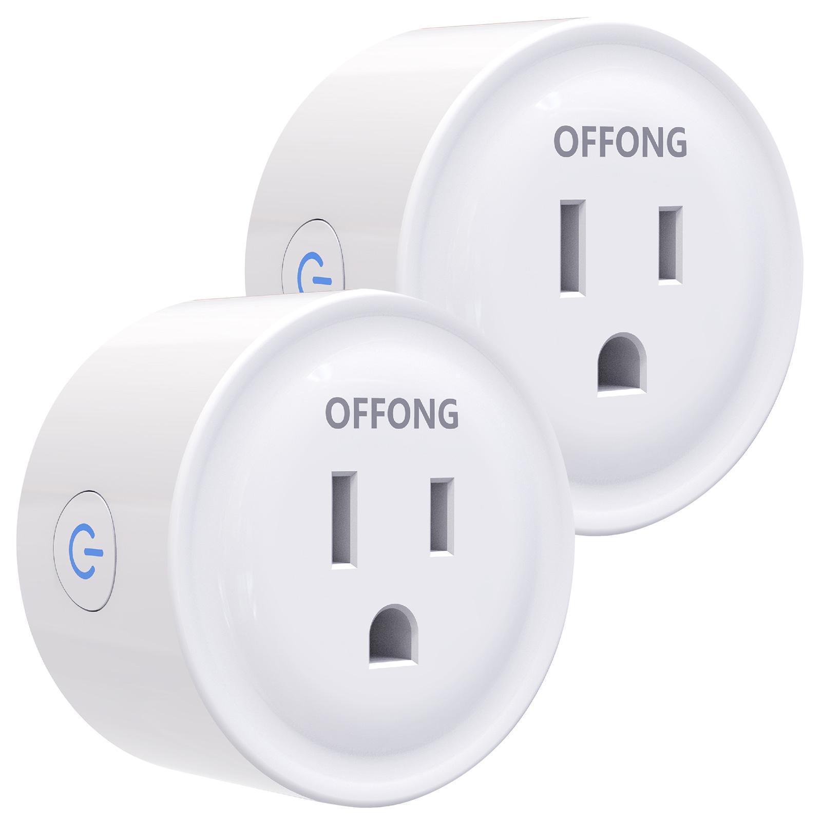 2 Ố cắm điện thông minh điều khiển từ xa bằng giọng nói + wifi tương thích