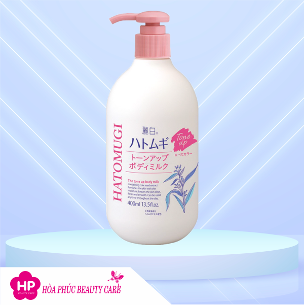 Sữa Dưỡng Thể Nâng Tone Dưỡng Trắng Da Hatomugi The Tone Up Body Milk 400mL