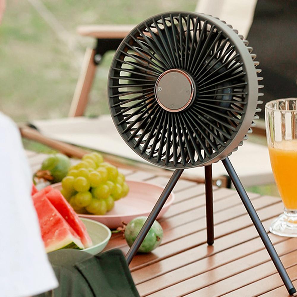 Quạt Làm Mát Không Dây Di Động Kèm Đèn Ngủ Với 4 Tốc Độ Điều Khiển Từ Xa