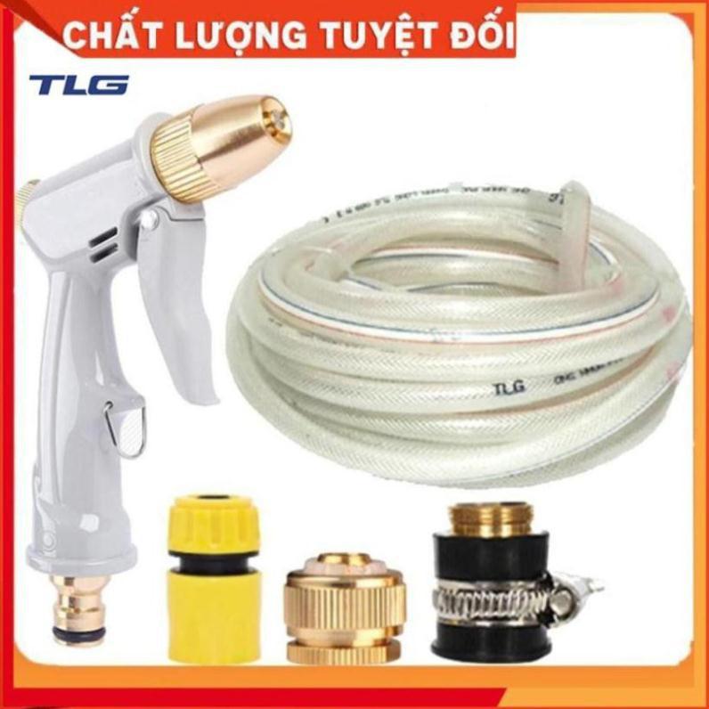 Bộ dây vòi xịt nước tưới cây rửa xe,tăng áp 3 lần, loại 3-5m 206846