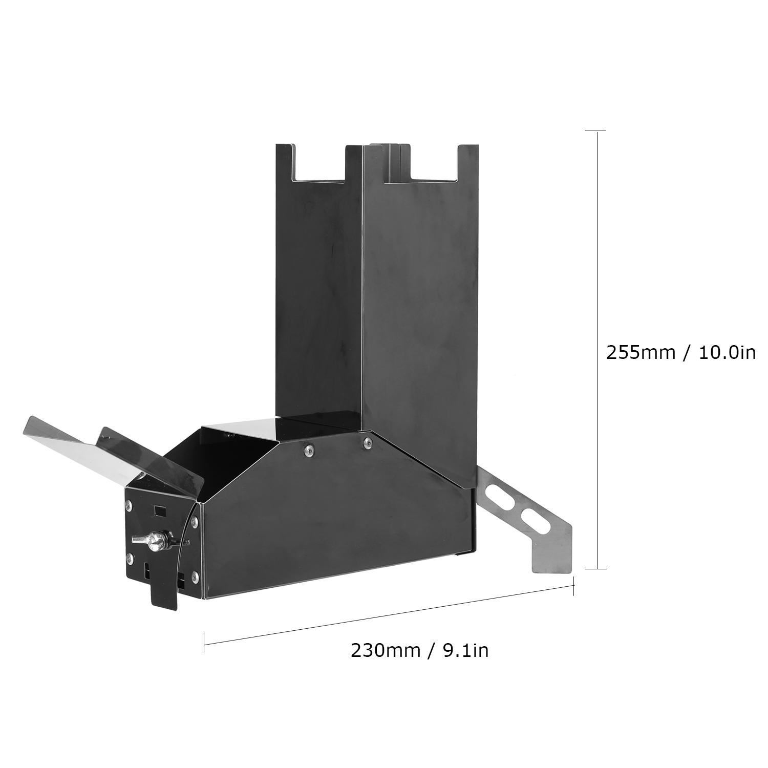 Lò đốt gỗ cắm trại có thể gập lại bằng thép không gỉ,Giá đỡ chéo tạo nền tảng ổn định cho nồi