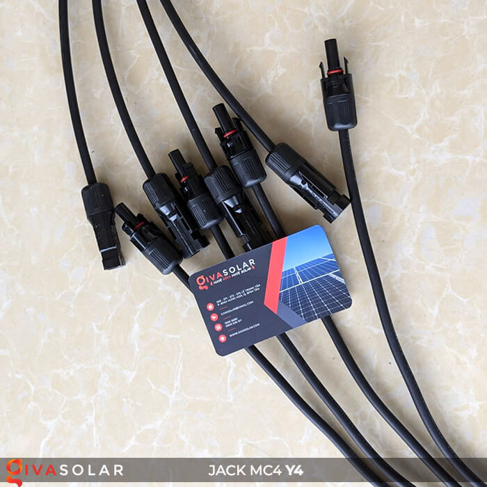 Cặp Jack kết nối chữ Y phân 4 nhánh MC4 GV-Y4
