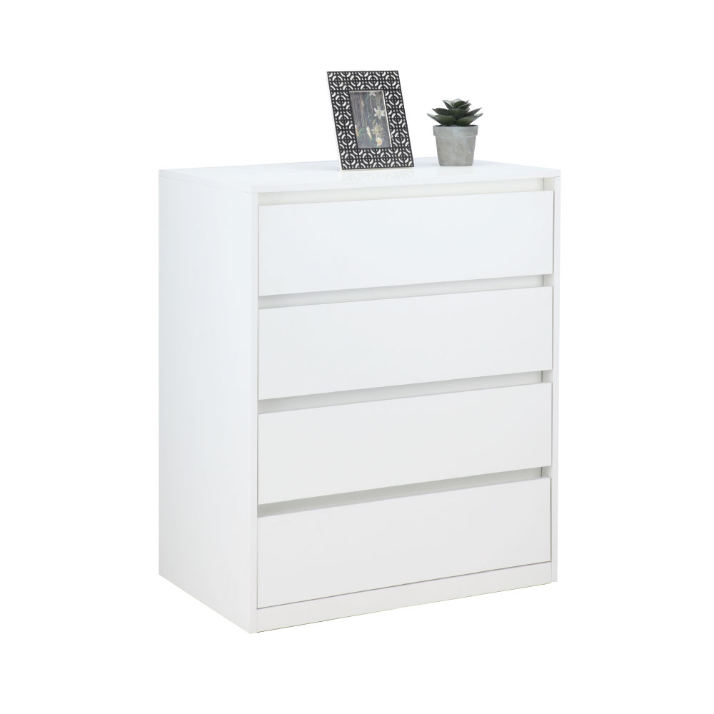 [ Miễn Phí Vận Chuyển &amp; Lắp Đặt ] Tủ Ngăn Kéo MOLLY Màu Gỗ Trắng Đựng Đồ Cao Cấp, Phủ Melanine Chống Ẩm Sang Trọng  Phân Loại 3 Tầng Và 4 Tầng | Index Living Mall | Nội Thất Nhập Khẩu Thái Lan - Phân Phối Độc Quyền Tại Việt Nam