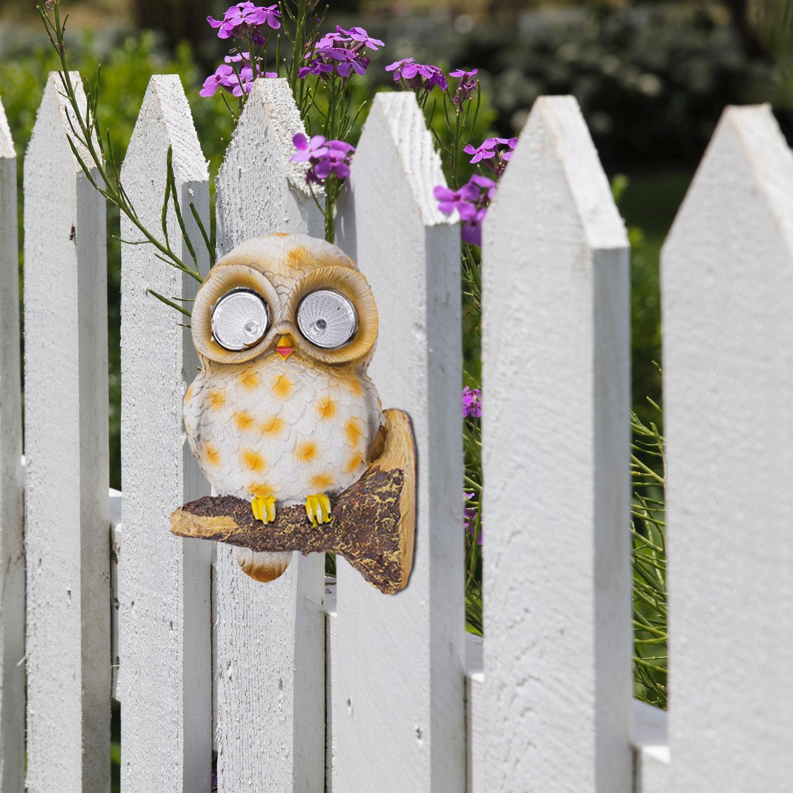 Owl Solar Lights Simulation Animals Solar Lights Lamp Landscape Lights LED Owl Shaped Waterproof Light for Yard Pathway Porch