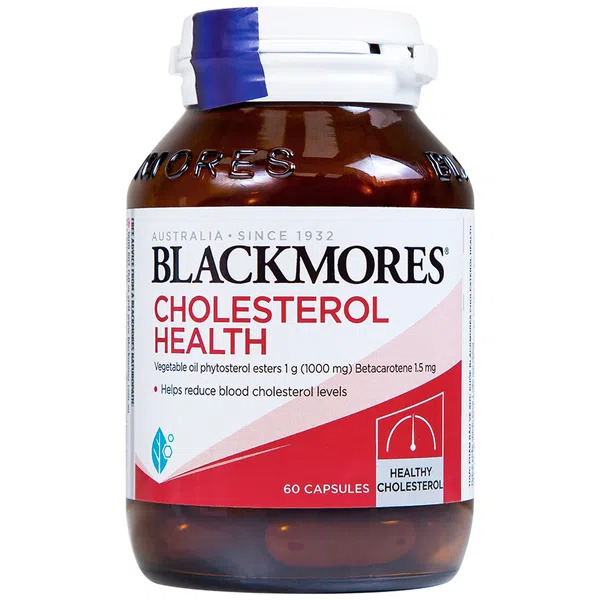 Viên Uống Hạ Mỡ Máu Hỗ Trợ Cân Bằng Cholesterol  Blackmores Cholesterol Health Hộp 60 viên