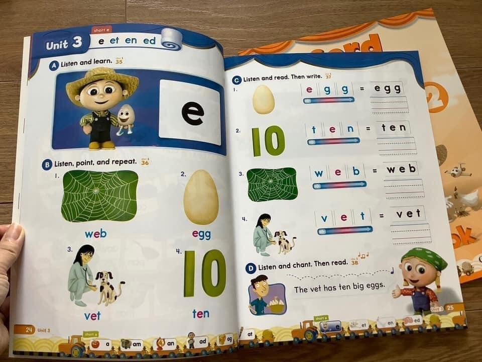 Oxford Phonics Word bộ nhập màu 5 level kèm file audio