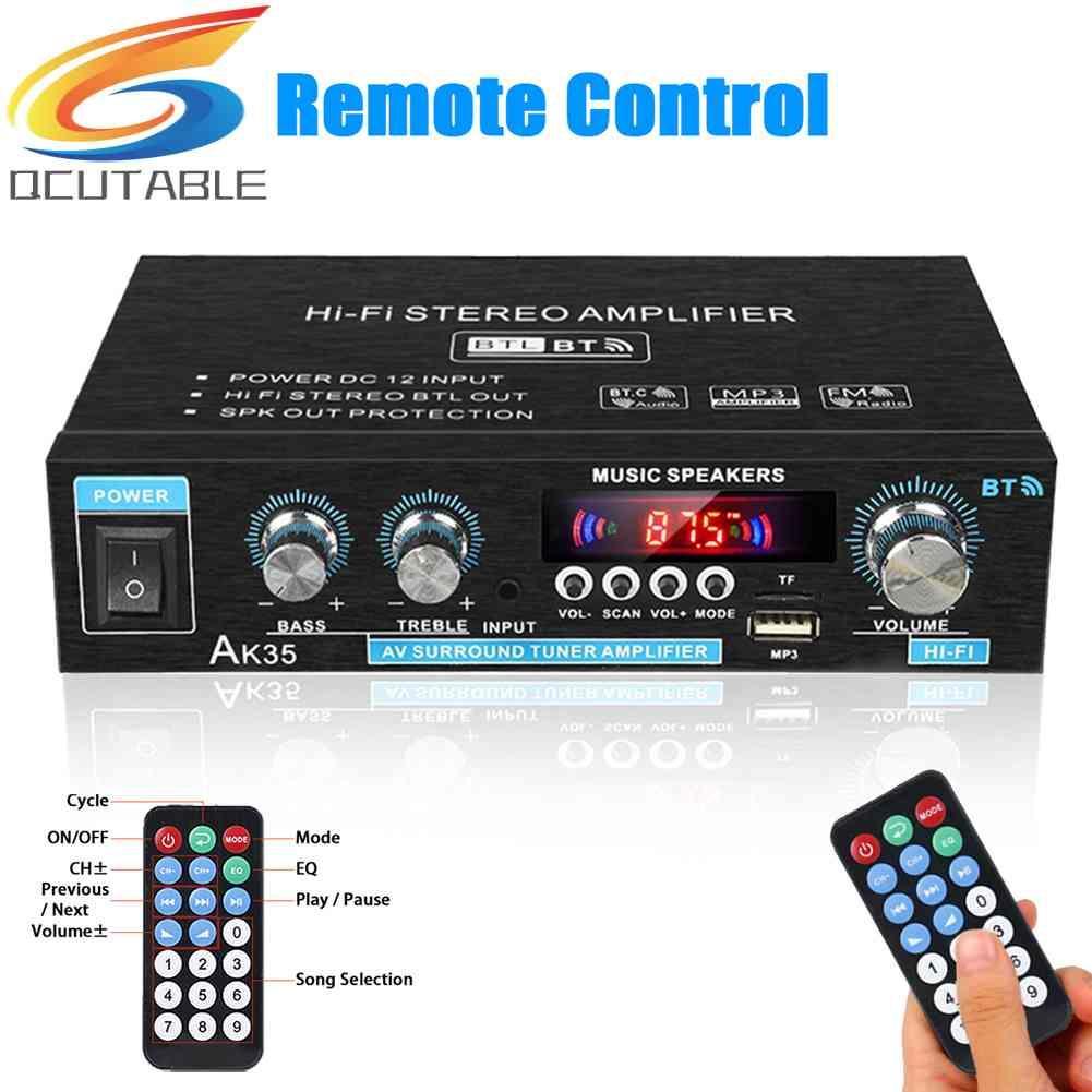 Bộ Khuếch Đại Âm Thanh Bluetooth AK35 HiFi Có Cổng USB TF RCA