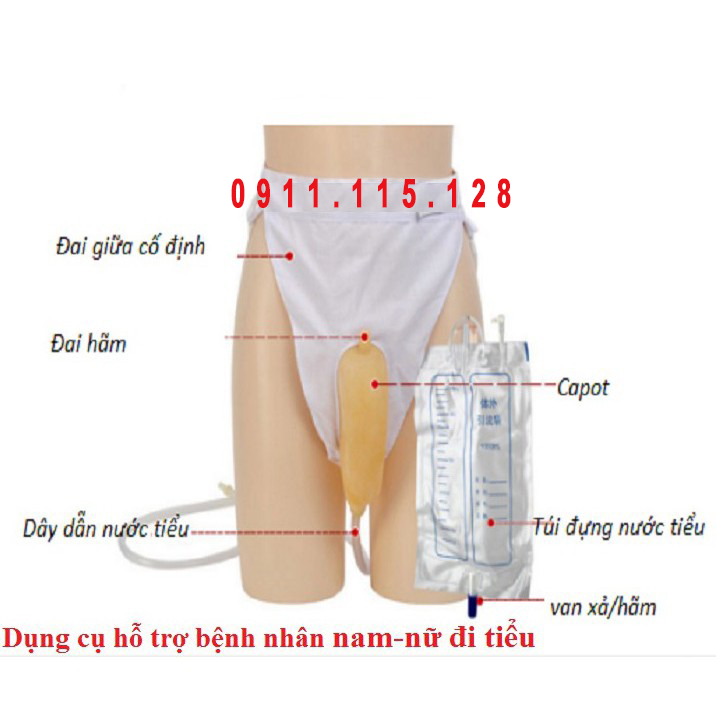 Dụng cụ hỗ trợ đi tiểu cho bệnh nhân nam