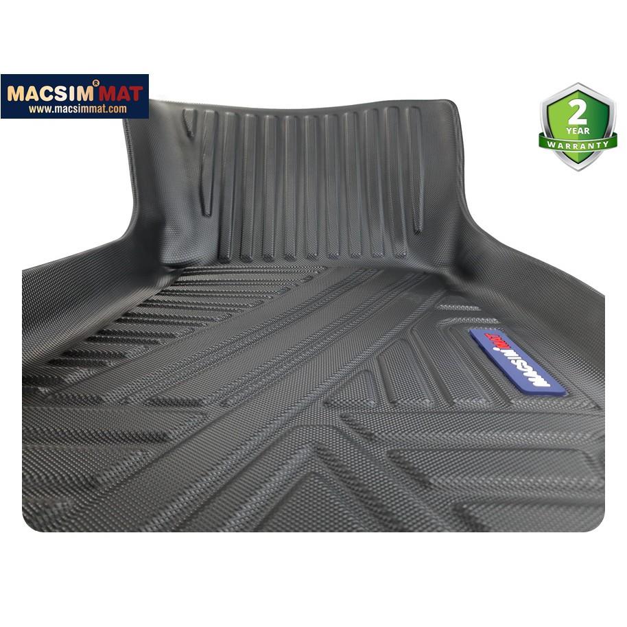 Thảm lót sàn xe ô tô Mercedes S 2021+ qd Nhãn hiệu Macsim chất liệu nhựa TPV cao cấp màu đen