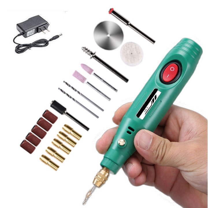 Máy mài điêu khắc cắt ngọt đa năng cầm tay 19 chi tiết Full bộ như hình V001-PK201 máy khoan mini cầm tay 18w siêu khỏe