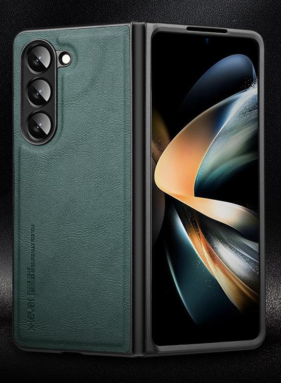 Ốp lưng da cho Samsung Galaxy Z Fold 7 / Z Fold6  chính hãng X Level cao cấp - Hàng chính hãng