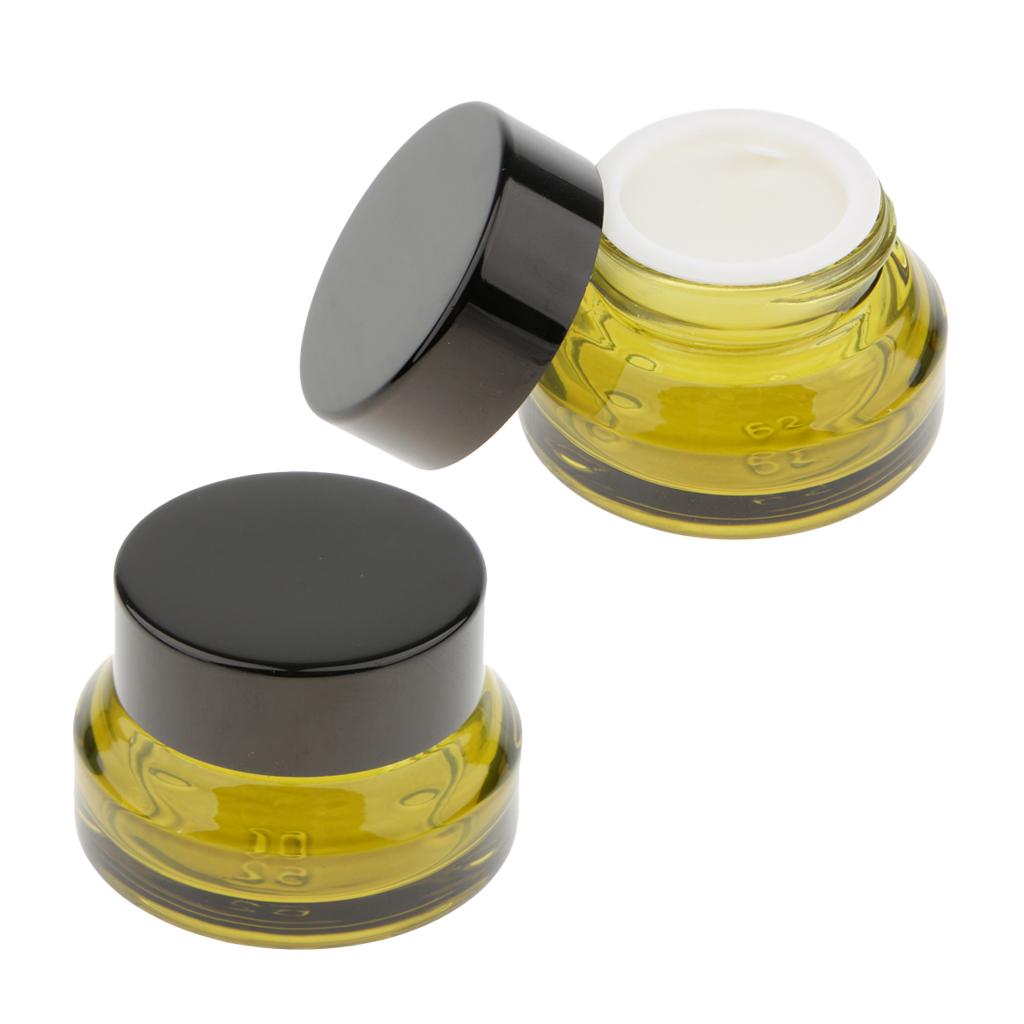 Empty Glass Makeup Container Face Cream Jars Lotion Bottle Case for Travel