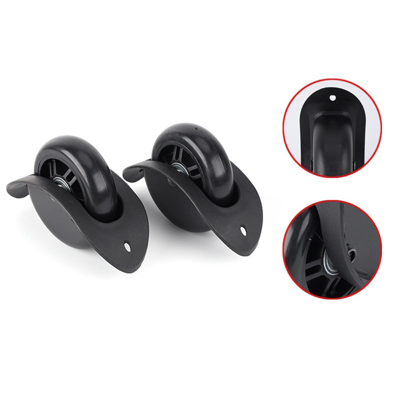 2 Pieces Luggage Replacement Wheels, Mute Smooth Suitcase Wheels Replacement for Suitcase Trolley Luggage