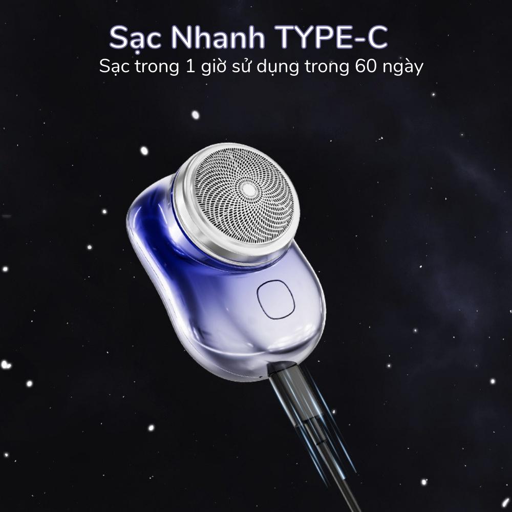 Máy cạo râu mini nam bỏ túi sạc pin SHK-888, thiết kế nhỏ gọn sang trọng,chất liệu cao cấp chống nước, bảo hành 12 tháng