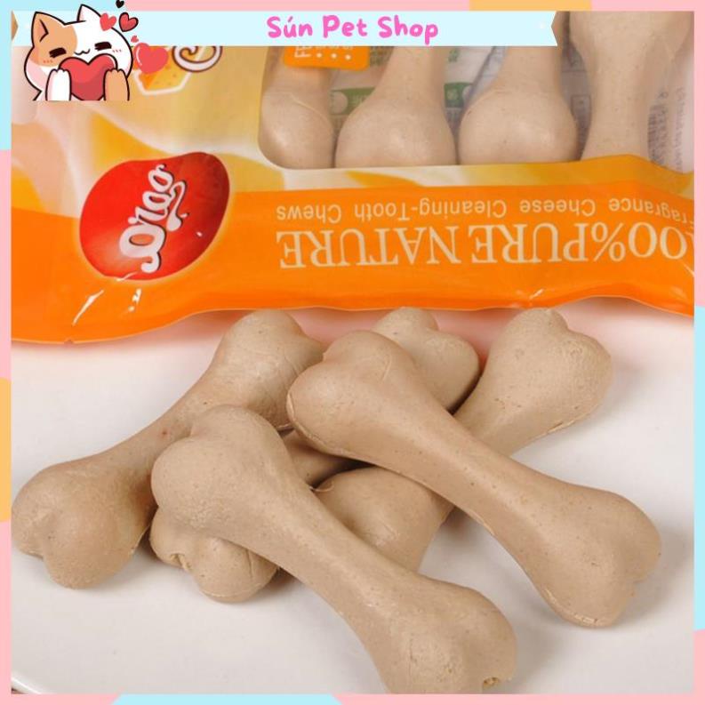 Xương bàn chải Orgo làm sạch răng, thơm miệng cho chó