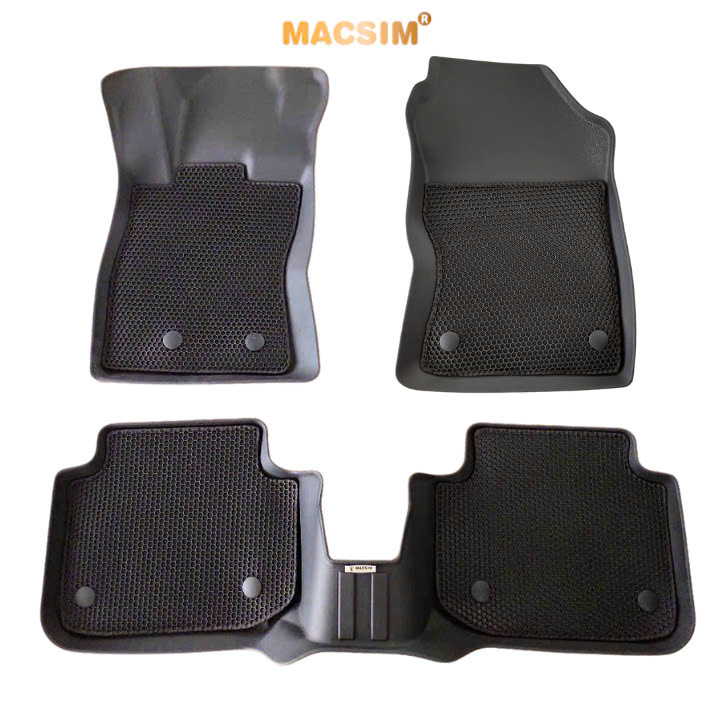Thảm 2 lớp (sd3) dạng lưới lục giác cho Subaru Crosstrek bề mặt cao su siêu sạch nhãn hiệu Macsim