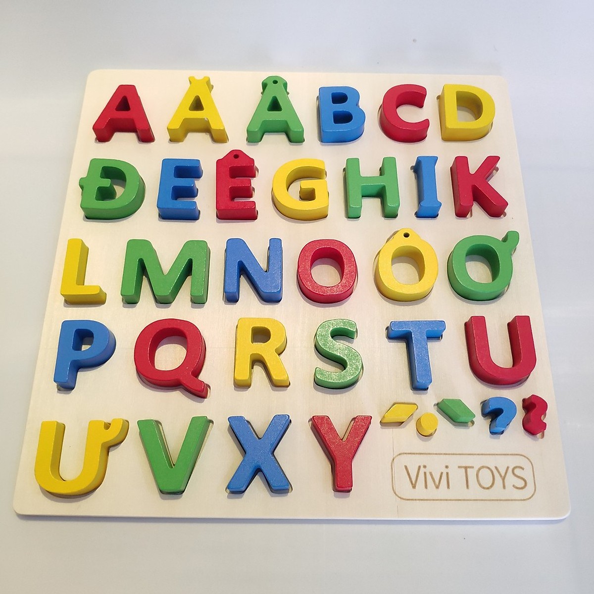 Combo 2 bảng Tiếng Anh và Tiếng Việt Mykids in hoa- đồ chơi trí tuệ dành cho bé
