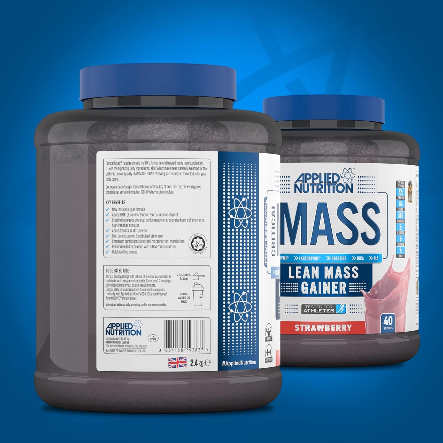 Applied Professional Critical Mass 2.4KG, Lean Mass Gainz, Sữa Hỗ Trợ Tăng Cân, Tăng Cơ | Nhập Khẩu Anh | CitySupp