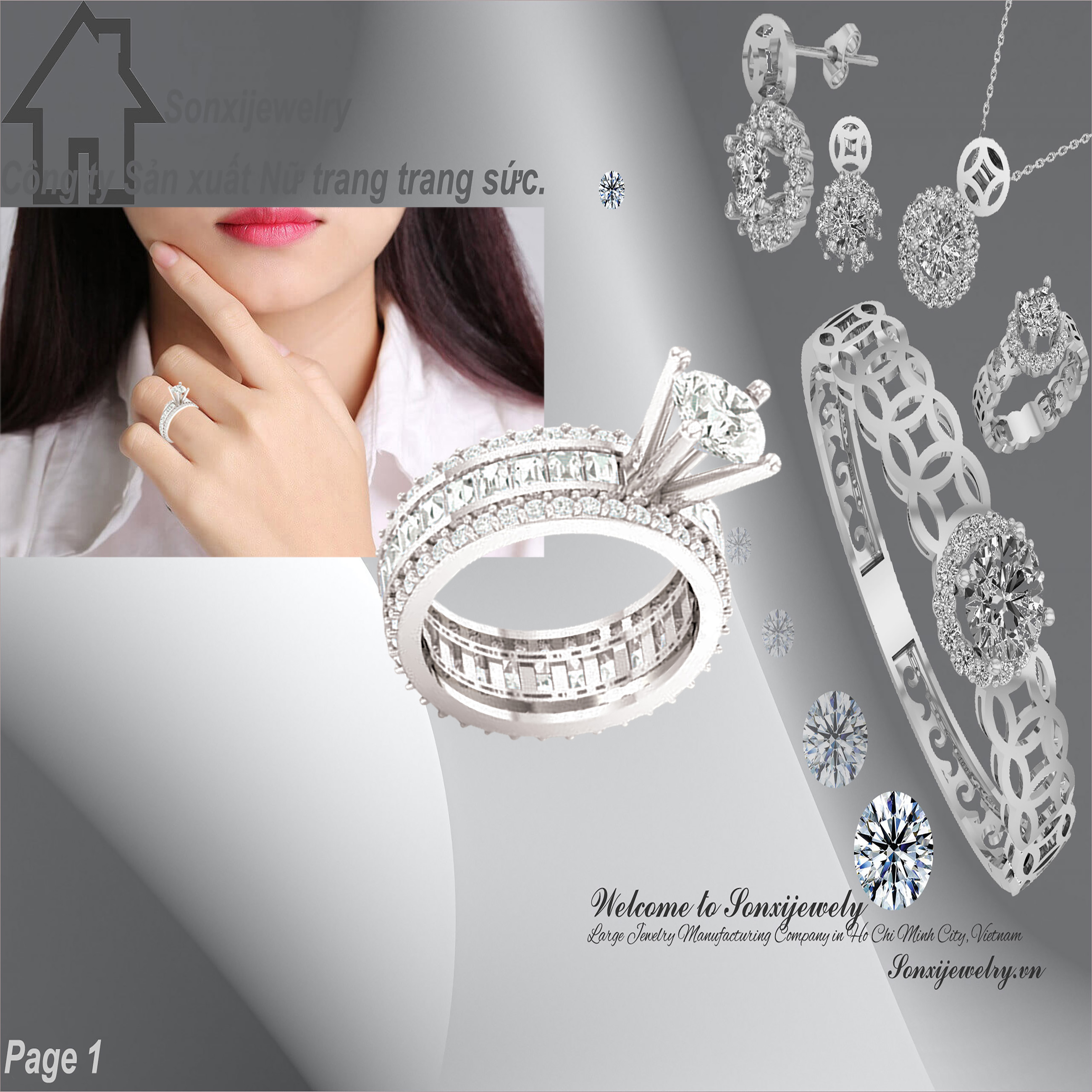 NHẪN NỮ HIỆN ĐẠI MẪU ĐẸP 1410